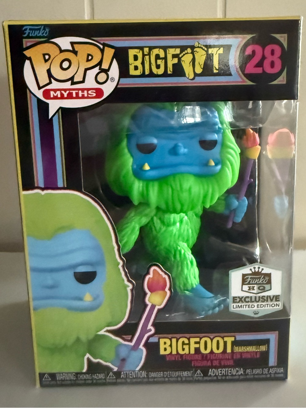 Funko Pop! Bigfoot Vinyl Figure - Blue Face & Neon Green Fur